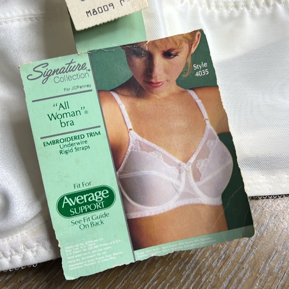 SIGNATURE COLLECTION FOR JCPenny Deadstock Vintage “All Woman Bra” #4035 3 PCS - Picture 16 of 16